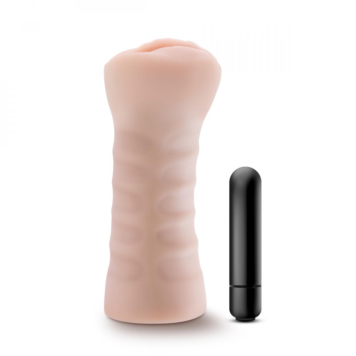 Masturbator Ashley mit Kugelvibrator | Taschenmuschi